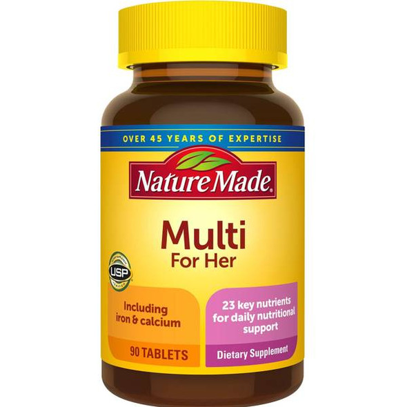 Nature Made Multi For Her with Iron & Calcium Tablets