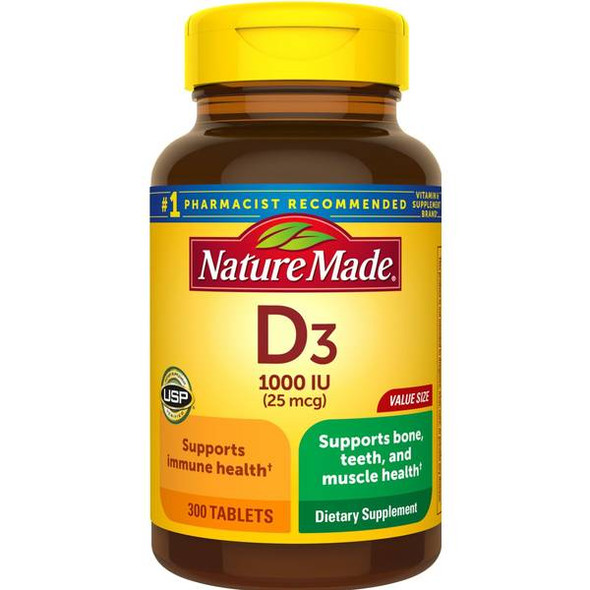 Nature Made D3 Supplement Tablets