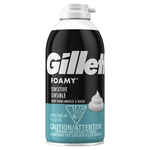 Gillette 11 oz Foamy Sensitive Skin Shave Cream