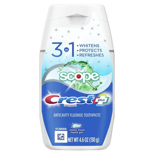 Crest 4.6 oz Complete 3in1 Gel Toothpaste