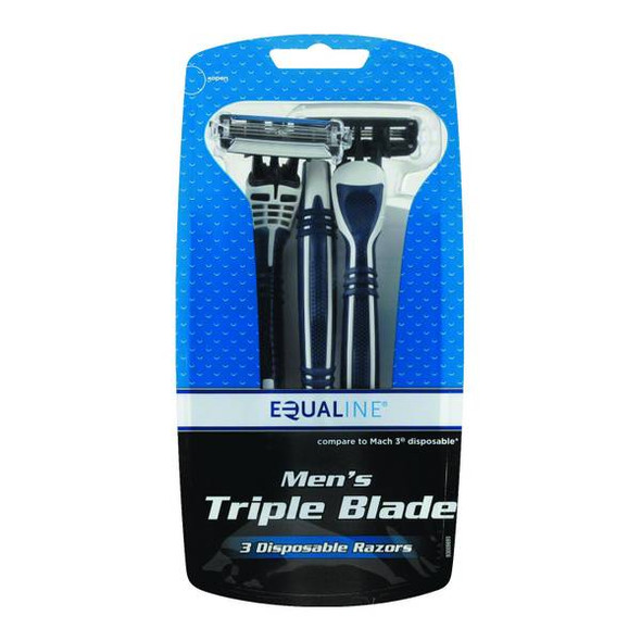 Equaline 3-Pack Men's Triple Blade Disposable Razors