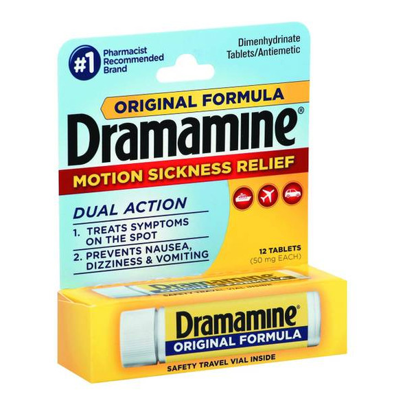 Dramamine Original Formula Tablets 12-Count
