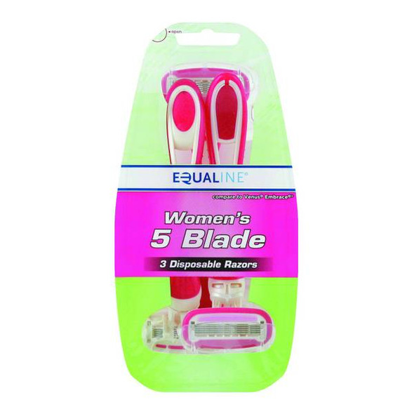 Equaline 3-Pack Women's 5-Blade Disposable Razors