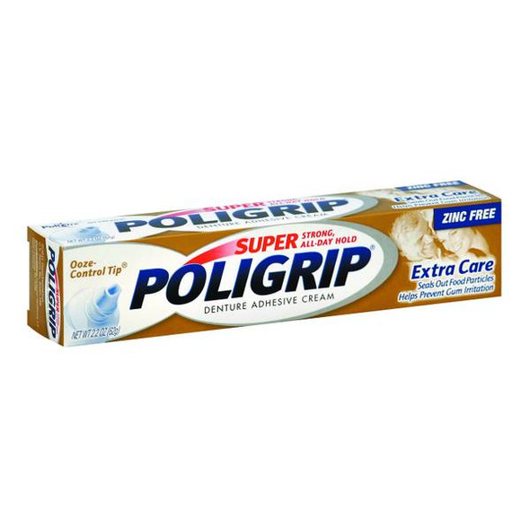 Super Poligrip Extra Care Denture Adhesive Cream