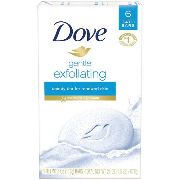 Dove 24oz Dove Exfoliating Beauty Bar Soap 6 Bar