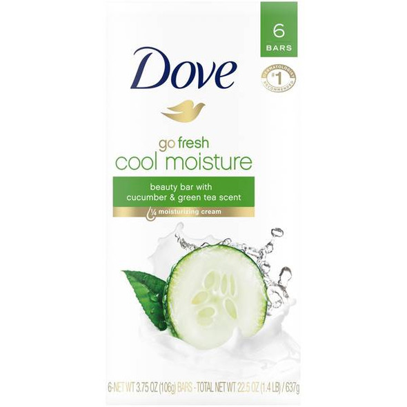 Dove 24oz Dove Cool Moisture Beauty Bar Soap 6 Bar