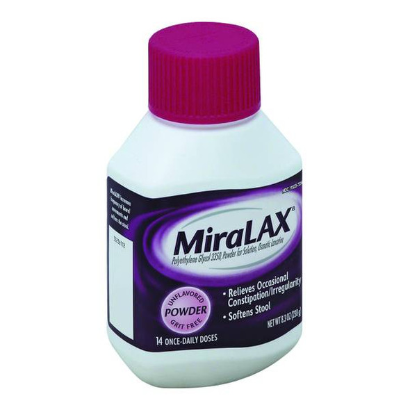 Miralax 8.3 oz Laxative Powder, 14 Days