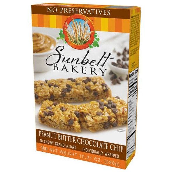 Sunbelt Bakery Peanut Butter Chocolate Chip Granola Bars