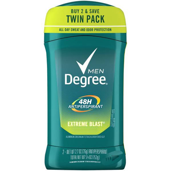 Degree 5.4 oz Extreme Blast Antiperspirant Twin Pack