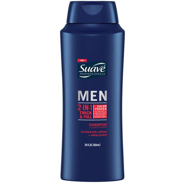 Suave 28 oz Men 2-in-1 Thick & Full Shampoo and Conditioner