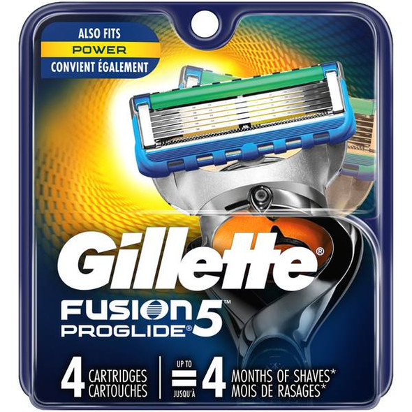 Gillette 4 Count Fusion Proglide Cartridges