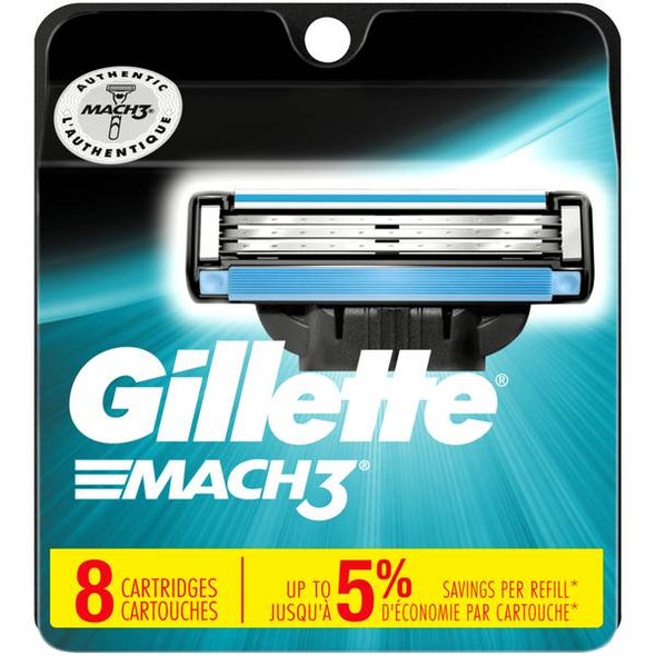 Gillette 8-Count Mach3 Men's Razor Blade Refills
