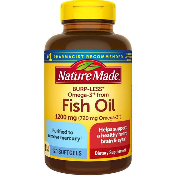 Nature Made 120 Count Fish Oil Softgels