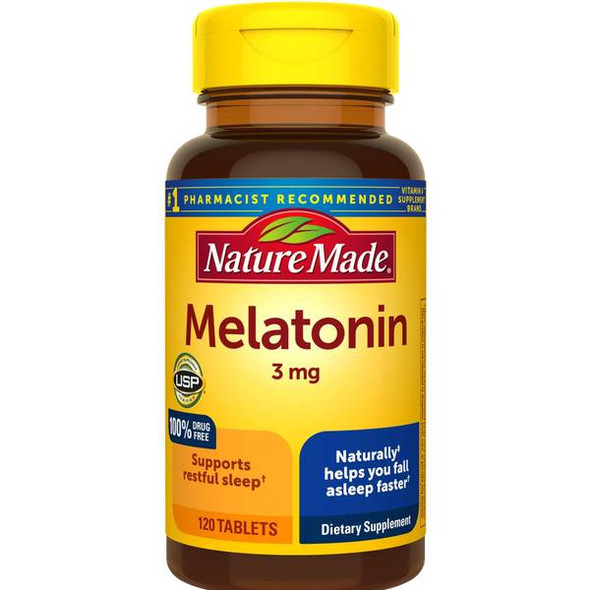 Nature Made 120 Count Melatonin 3mg Tablets