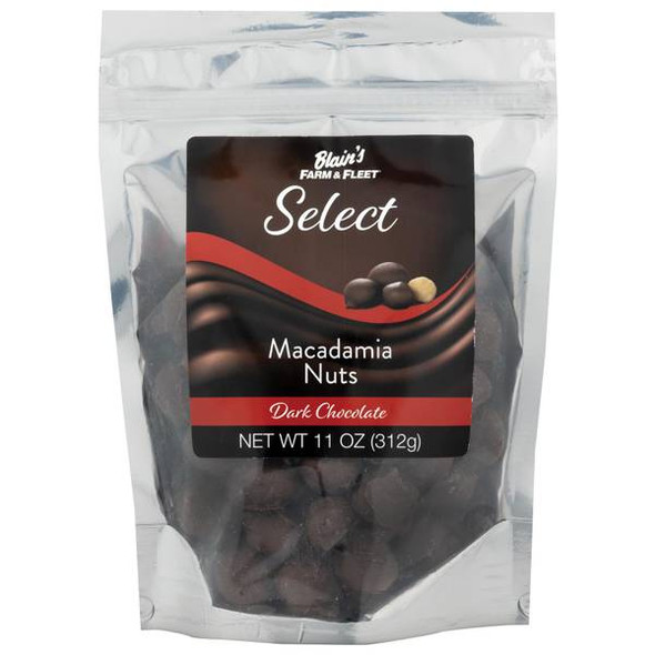 Blain's Farm & Fleet Select Dark Chocolate Macadamia Nuts 11 oz