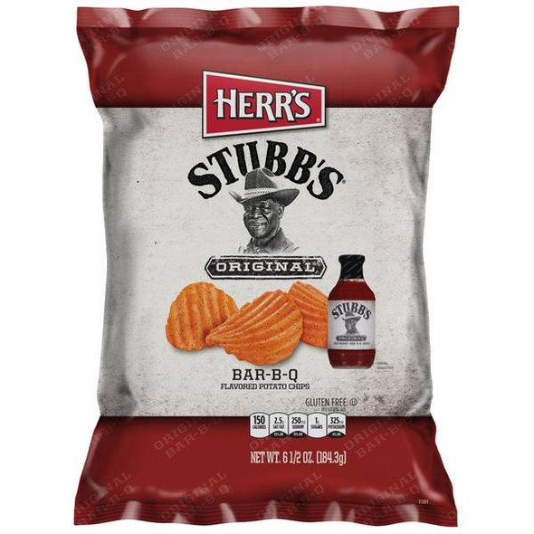 Herr's 6.5 oz Stubbs BBQ Chips