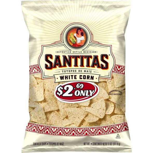 Santitas 11 oz White Corn Chips