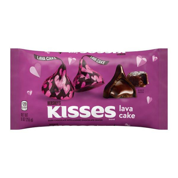 Hershey's 9 oz KISSES Lava Cake Dark Chocolate Candy