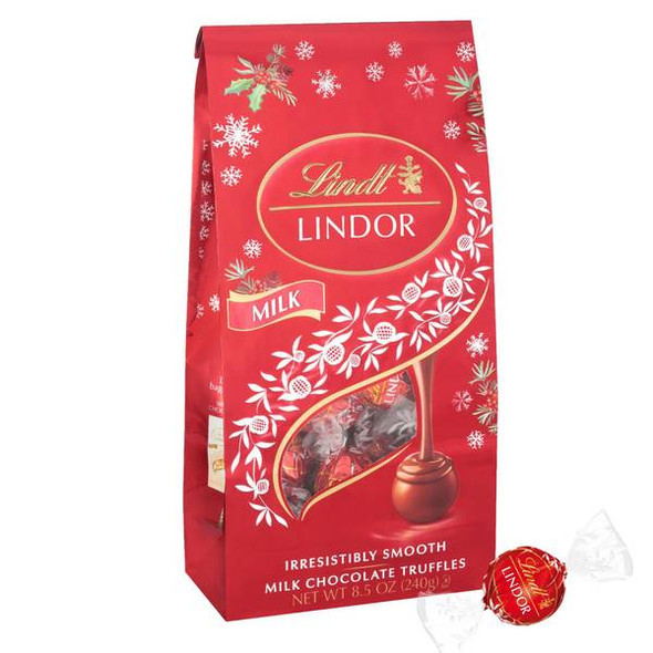 Lindt 8.5 oz Lindor Holiday Milk Chocolate