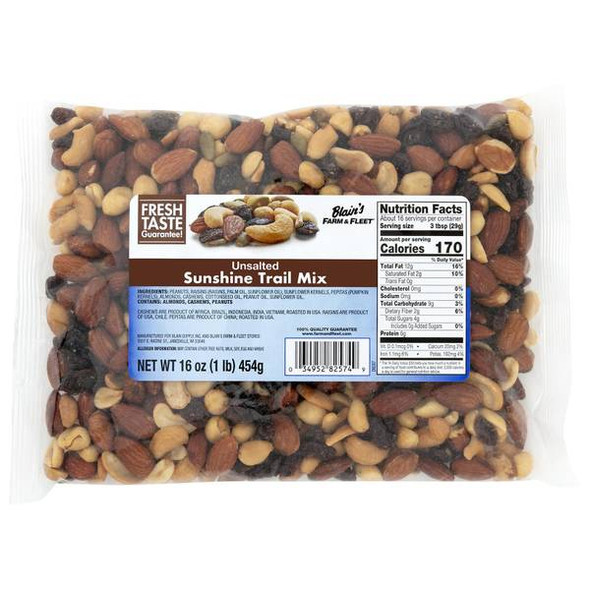 Blain's Farm & Fleet 16 oz Unsalted Sunshine Trail Mix