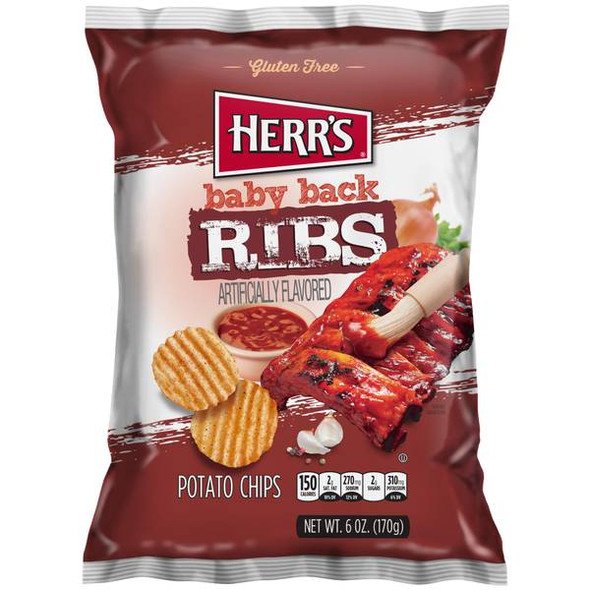 Herr's 6.5 oz Baby Back Rib Chips