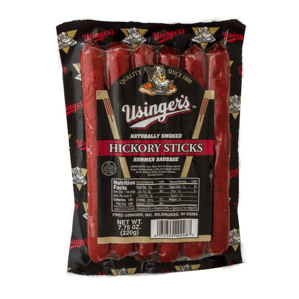 Usinger's 7.75 oz Summer Sausage Hickory Sticks