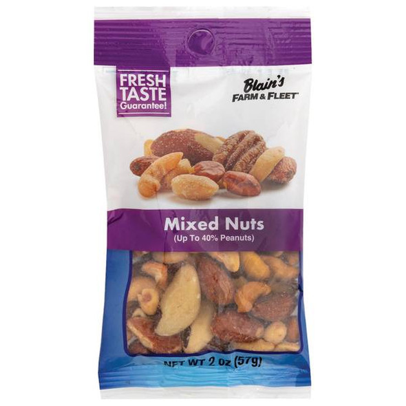 Blain's Farm & Fleet 2 oz Mixed Nuts (40% Peanuts)