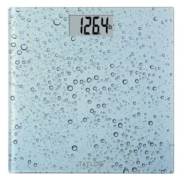 Taylor Digital Glass Water Drop Bath Scale