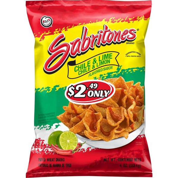 Sabritones 4 oz Chili and Lime Chips