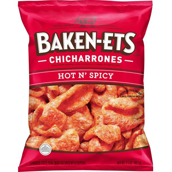 Baken-ets 6 oz Hot and Spicy Pork Skins