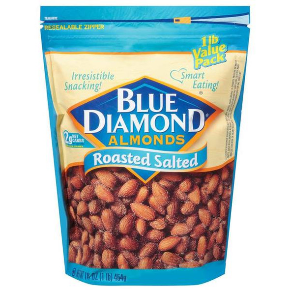Blue Diamond 16 oz Roasted Salted Almonds