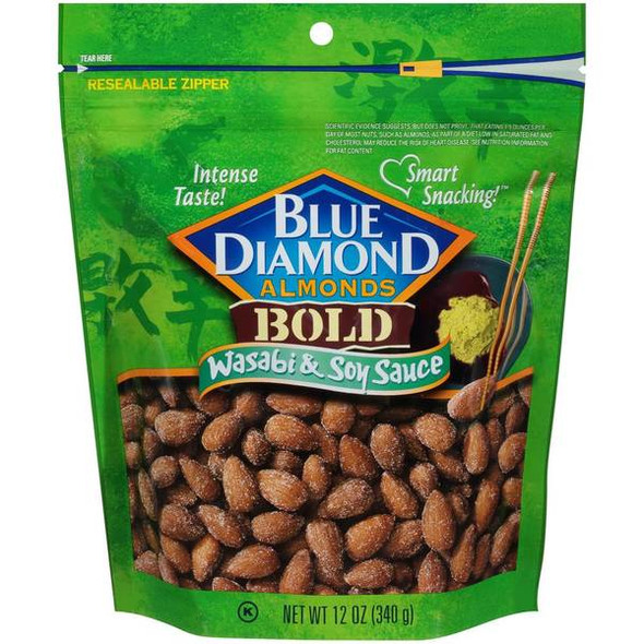 Blue Diamond 16 oz Wasabi & Soy Sauce Bold Almonds