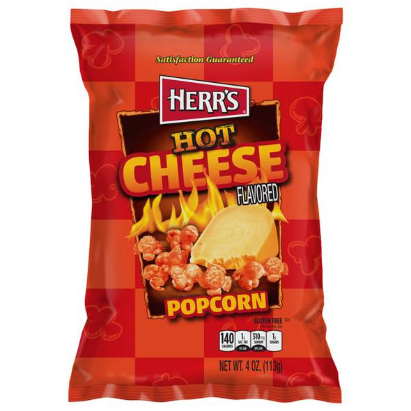 Herr's 4 oz Hot Cheese Popcorn