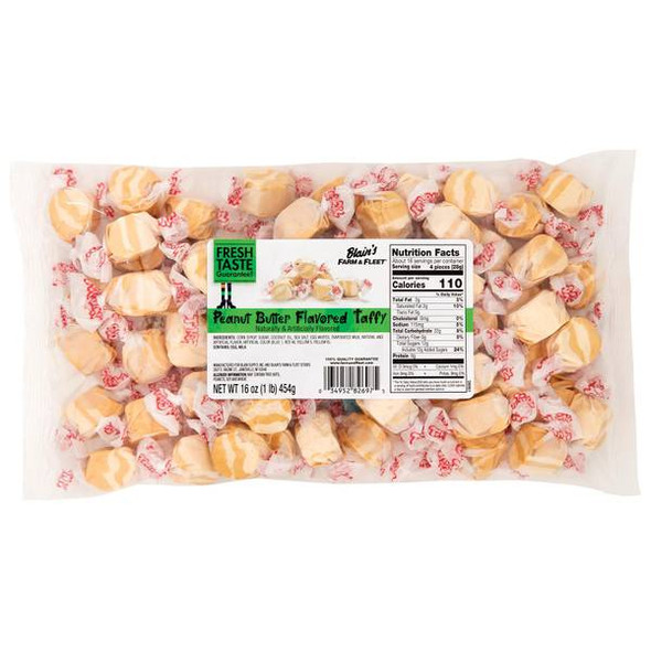 Blain's Farm & Fleet 16 oz Halloween Peanut Butter Taffy