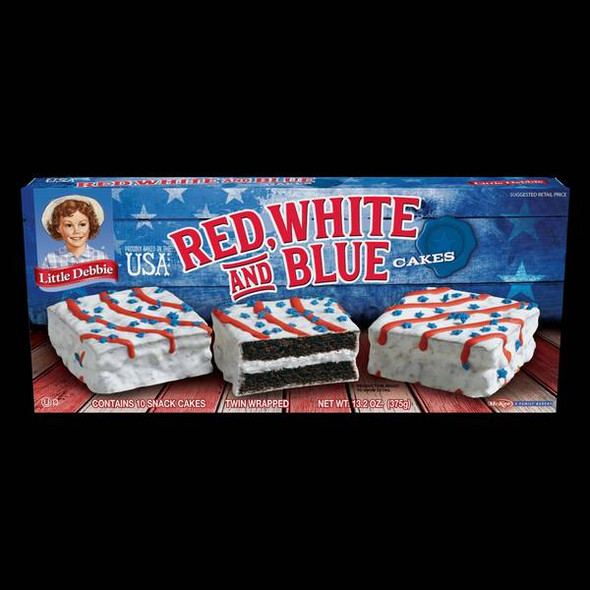 Little Debbie Red, White, and Blue Chocolate Cakes