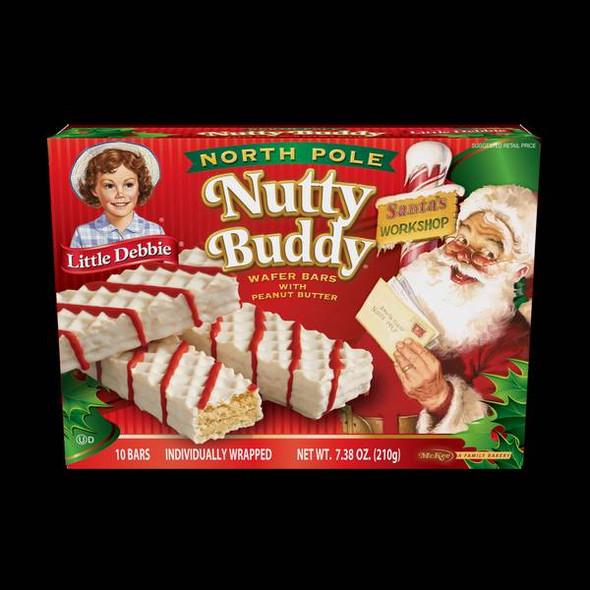 Little Debbie North Pole Nutty Buddy Wafer Bars