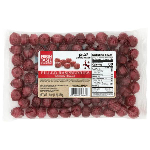 Blain's Farm & Fleet 16 oz Christmas Filled Raspberries