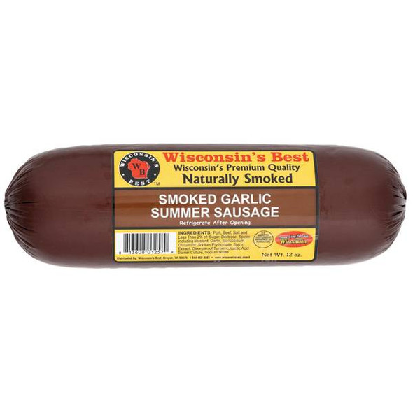 Wisconsin's Best 12 oz Garlic Summer Sausage
