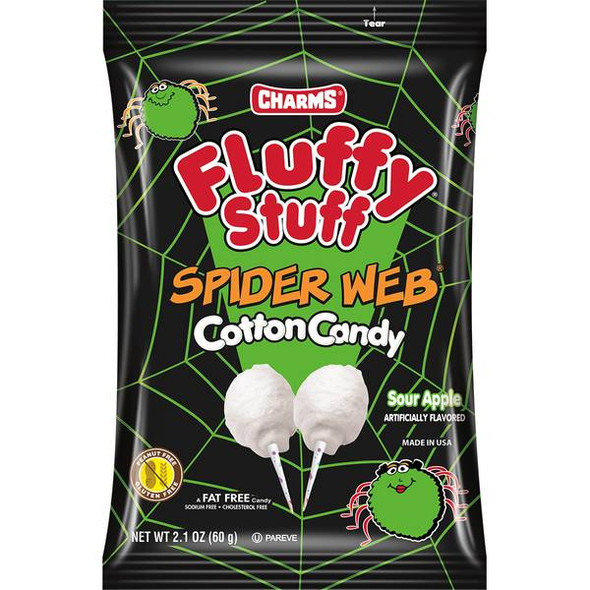 Fluffy Stuff 2.1 oz Spider Web Cotton Candy