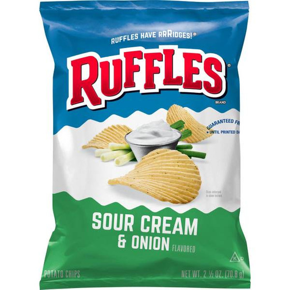 Ruffles 2.5 oz Sour Cream & Onion