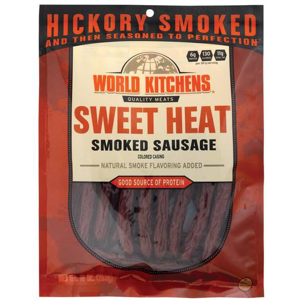 World Kitchens 10 oz Hot All Beef Sausage Sticks