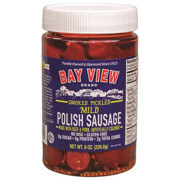 Bay View 8 oz Pickled Polish Sausage