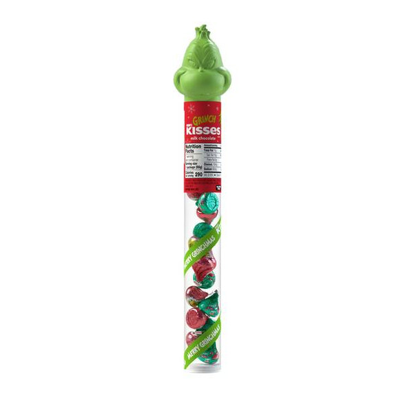 Hershey's 2.08 oz KISSES Grinch Milk Chocolate Candy Cane
