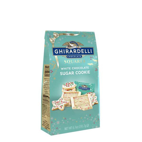 Ghirardelli 6.7 oz White Chocolate Sugar Cookie Squares