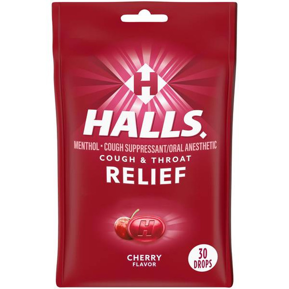 Halls Cherry Cough Drops