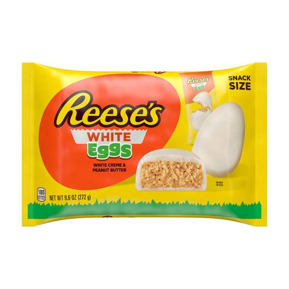Reese's 9.6 oz Bag White Creme Peanut Butter Snack Size Eggs Candy