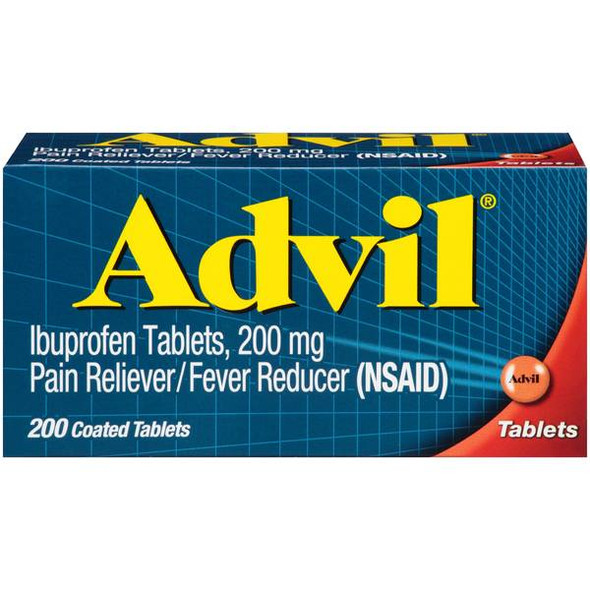 Advil Pain Reliever and Fever Reducer with Ibuprofen 200 mg 200-Count