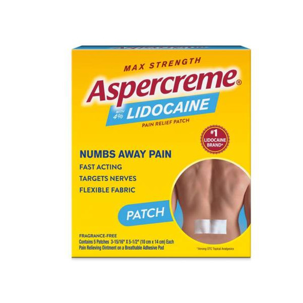 Aspercreme 5-Count Lidocaine Patch