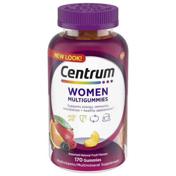 Centrum Multigummies Multivitamin for Women Assorted Fruit Flavor 170-Count