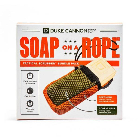 Duke Cannon 2 Pack - Tactical Soap on a Rope and Bourbon Bar Soap